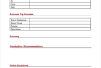 Business Trip Report Template (5) – Templates Example within Best Business Travel Proposal Template