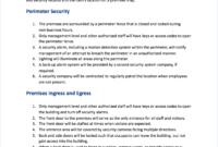 Cannabis Security Plan | Security Operating Plan | Sop with Awesome Business Plan Template For Security Company