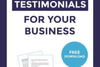 Client Testimonials: How To Get Them [Downloadable with regard to Best Business Testimonial Template