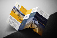 Construction Company Tri-Fold Brochure Template In Psd, Ai with regard to Business Service Catalogue Template