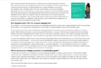 Create A Process Documentation Guide - Bpi - The inside Business Process Documentation Template