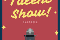 Customize 127+ Talent Show Flyer Templates Online – Canva with regard to Music Business Plan Template Free Download