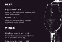 Customize 82+ Bar Menu Templates Online – Canva inside Wine Bar Business Plan Template