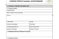 Download Free Company Profile Templates (Word, Pdf pertaining to Free Business Profile Template Download