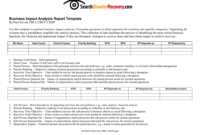 Downloadable Business Impact Analysis Template within Awesome Business Impact Analysis Template Xls