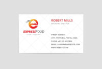 Express Food Delivery Logo & Business Card Template – The for Awesome Food Delivery Business Plan Template
