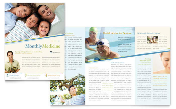 Family Physician Newsletter Template Design with Best Non Medical Home Care Business Plan Template