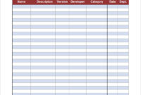 Free 11+ Inventory Spreadsheet Templates In Google Docs with regard to Excel Templates For Retail Business