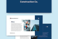 Free 15+ Construction Company Profile Samples In Pdf | Ms Word in How To Write Business Profile Template