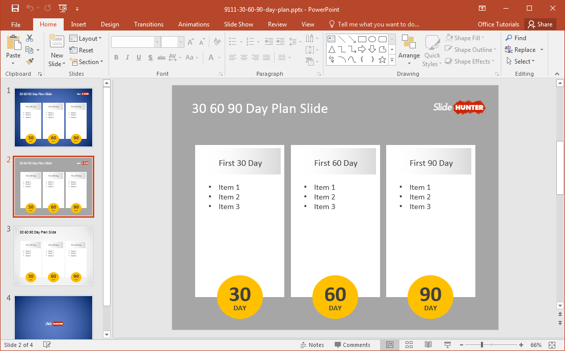 Free 30 60 90 Day Plan Powerpoint Template in Fresh 30 60 90 Business Plan Template Ppt
