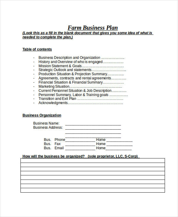 Free 34+ Simple Business Plan Examples In Pdf | Ms Word with regard to Free Poultry Business Plan Template