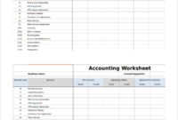 Free 9+ Sample Accounting Worksheet Templates In Pdf | Ms intended for Awesome Business Accounts Excel Template