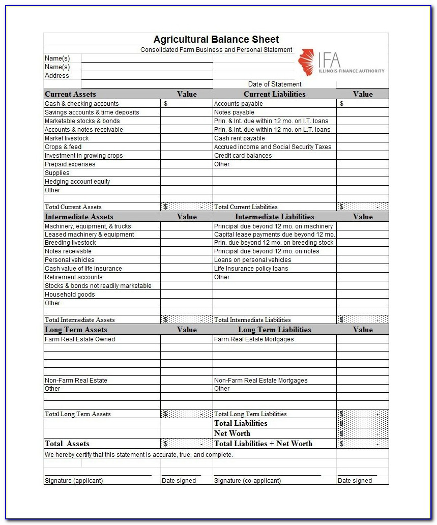 Free Balance Sheet Template For Small Business - Template inside Best Balance Sheet Template For Small Business
