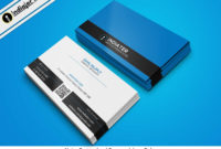 Free Blue Security Company Business Card Psd Template with regard to Email Business Card Templates