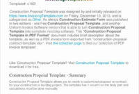 Free Construction Contract Template Pdf Unique intended for Fresh Email Template For Business Proposal