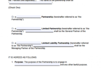 Free Florida Partnership Agreement Template | Pdf | Word throughout Business Partnership Contract Template Free
