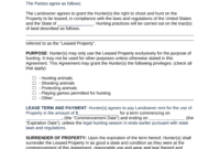 Free Hunting Lease Agreement – Pdf | Word | Eforms – Free with regard to Farm Business Tenancy Template