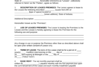 Free Indiana Commercial Lease Agreement Template – Pdf pertaining to Business Lease Agreement Template