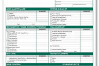 Free Printable Lawn Service Contract Form (Generic for New Lawn Care Business Plan Template Free