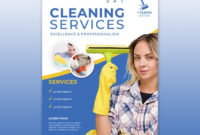 Free Psd | Cleaning Service Concept Flyer Template intended for Flyers For Cleaning Business Templates