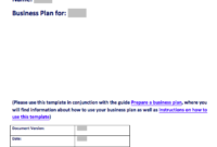 Free Simple Business Plan Template | Top Form Templates throughout Awesome Simple Business Proposal Template Word