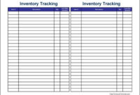 Free Small Simple Inventory Tracking Sheet (Tall) From with regard to Small Business Inventory Spreadsheet Template