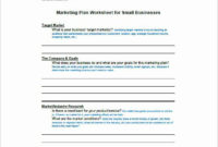 Fresh Basic Marketing Plan Template In 2020 | Marketing in Marketing Plan For Small Business Template