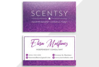Glitter Scentsy Business Cards, Personalized Scentsy Card Ss17 in Scentsy Business Card Template