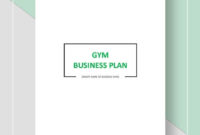 Gym Business Plan Template – 16+ Free Word, Excel, Pdf for Best Business Plan Template For Gym