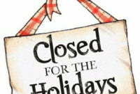 Holiday Signskim Defaria On Announcements | Closed For intended for Business Closed Sign Template