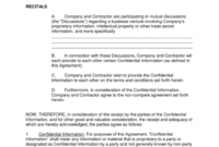 Independent Contractor Noncompete Agreement Template pertaining to Business Templates Noncompete Agreement
