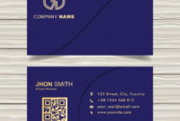 Luxury Blue-Gold Business Card Template | Gold Business Card throughout Email Business Card Templates