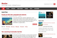 Minezine Simple Blogger Template • Blogspot Templates 2020 throughout Free Blogger Templates For Business