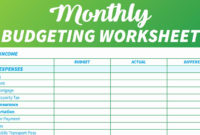 Monthly Household Budget Template Awesome 14 Easy To Use throughout Amazing Small Business Budget Template Excel Free