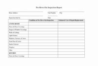 Move In Move Out Inspection Form New Property Management for Business Relocation Plan Template