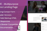 Multi4 – Multipurpose Business Landing Page (With Images intended for Fresh Basic Business Website Template