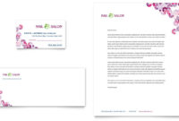 Nail Salon Business Card & Letterhead Template – Word in New Music Business Plan Template Free Download
