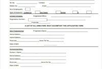 New Business Account Application Form Template regarding Business Account Application Form Template