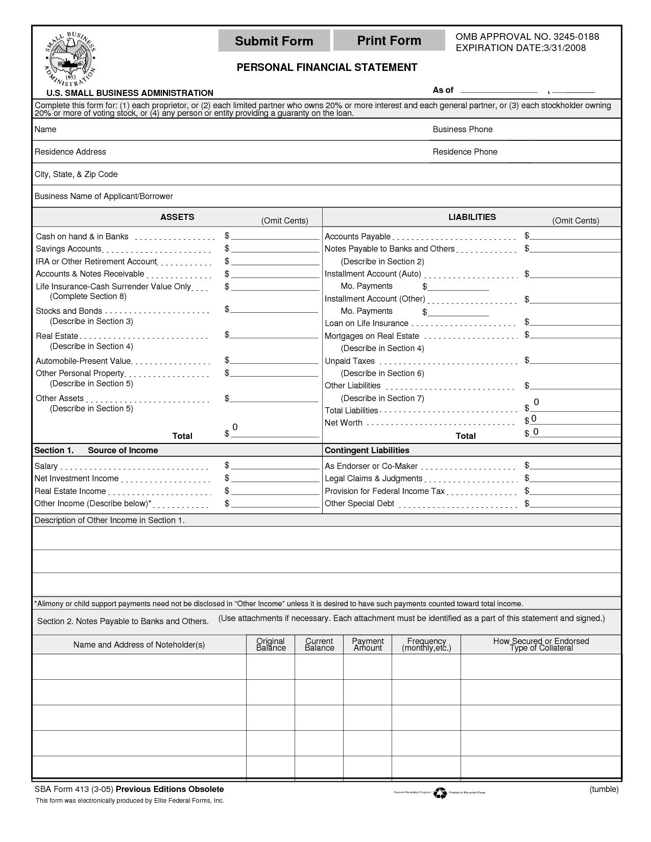 Pin On Business Plan Template Sample intended for Financial Statement For Small Business Template