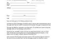 Puppy Contract Templates | Whelping Puppies, Contract within Dog Breeding Business Plan Template