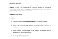 Purchasing Manager Job Description Template – Word & Pdf with New Business In A Box Templates