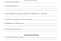 Sba-Blank-Business-Plan-Form-Pdf regarding Amazing Free Document Templates For Business