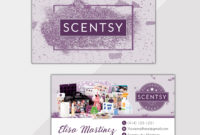 Scentsy Business Cards, Personalized Scentsy Card Ss04 regarding Scentsy Business Card Template