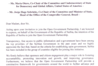 Serbia Letter Of Intent To Join Ogp | Open Government with regard to Best Letter Of Intent For Business Partnership Template