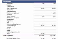 Small Business Financial Statement Template In 2020 for Financial Statement For Small Business Template