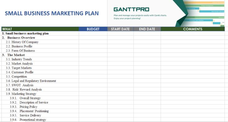 Small Business Marketing Plan Free Download Excel Template for Amazing Business Plan Template Free Download Excel