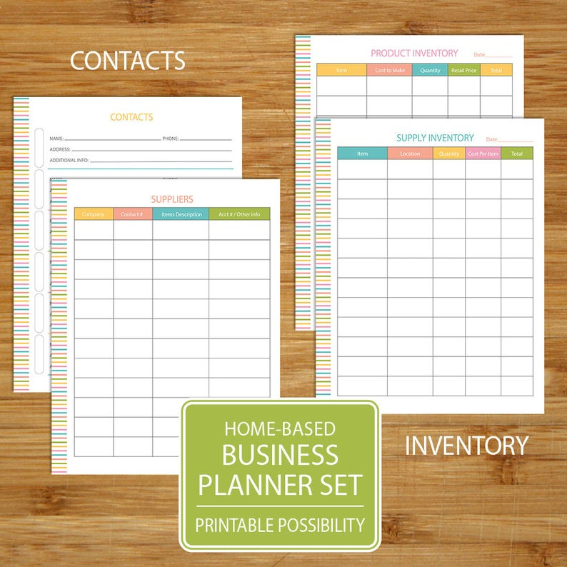 Small Business Planner Home Business Planner Etsy Business intended for Fresh Etsy Business Plan Template