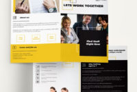 Staffing & Recruitment Agency Bi-Fold Brochure Template pertaining to New Staffing Agency Business Plan Template