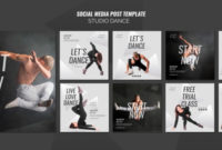 Studio Dance Social Media Post Template Free Psd ~ Vectorkh inside Fresh Free Dance Studio Business Plan Template