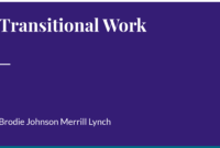 Transitional Work_ Brodie Johnson Merrill Lynch |Authorstream intended for Fresh Merrill Lynch Business Plan Template